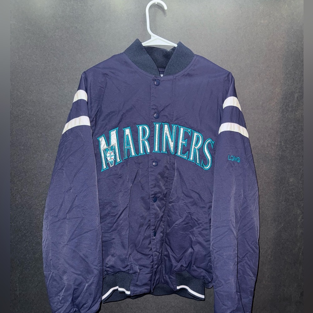 Russell Athletic Navy and White Seattle Mariners Baseball Jacket